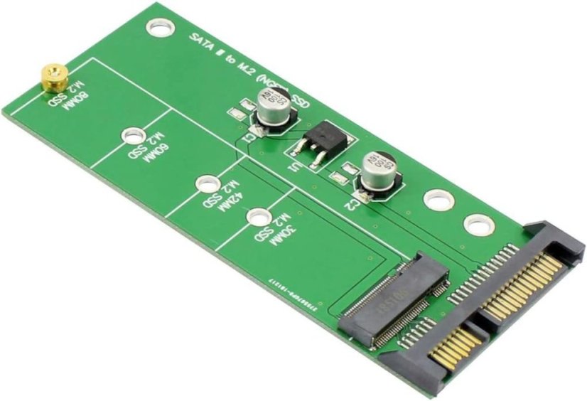 Adaptér SATA 3 na M.2 (NGFF) SSD 7+5pin, Karta B Key