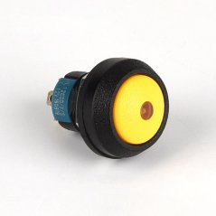 Mini panelové tlačítko HL12C – 12 V, 12mm