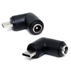 USB-C M to DC 5.5x2.1mm Right-Angled Connector