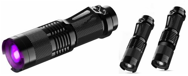 CFS124 5W UV Svítilna s Zoomem - Vlnová délka světla: 365nm