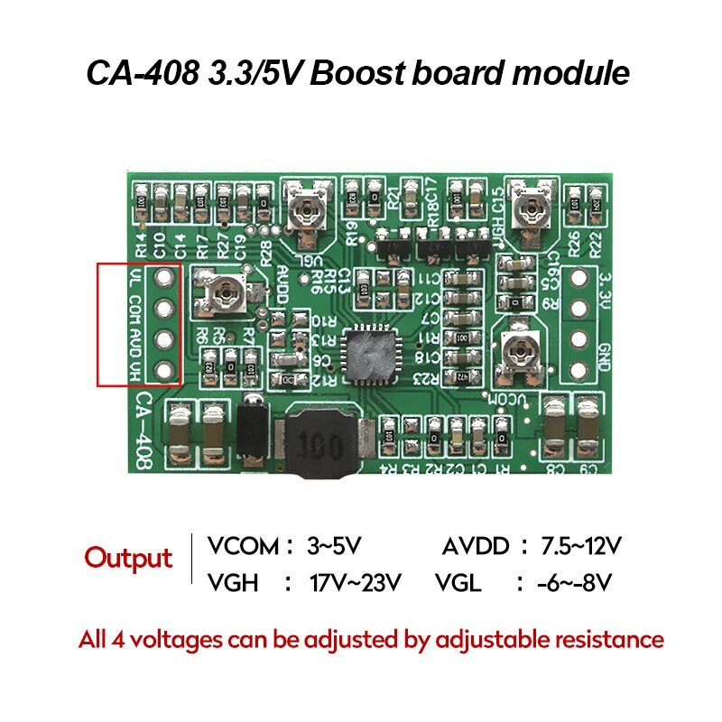 CA-408 Boost Modul Napájení 3.3~5V TCON pro LCD Obrazovky
