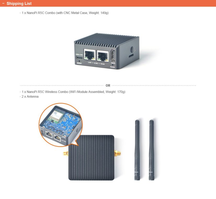 NanoPi R5C LPDDR4X Router