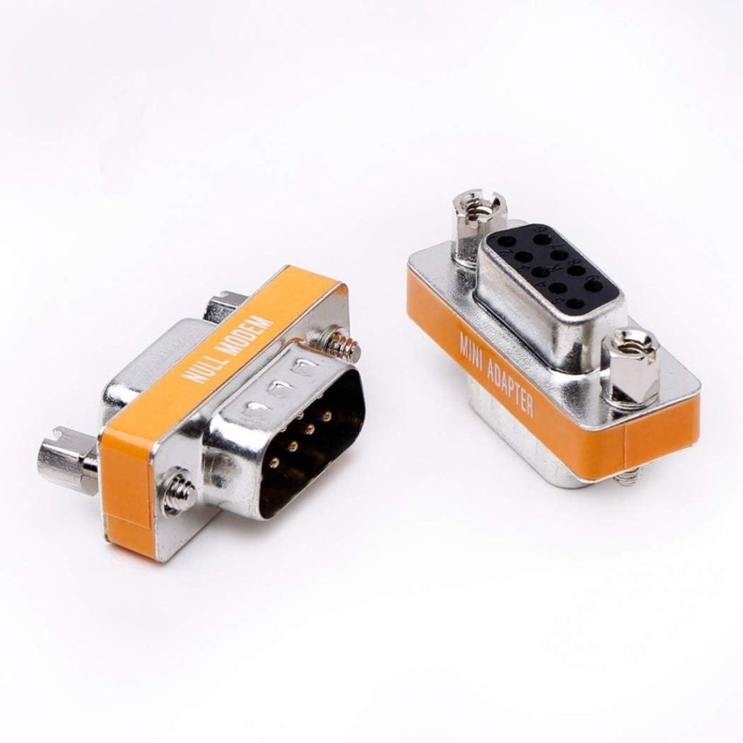 DB9 Null Modem Adaptér - Konektor RS232