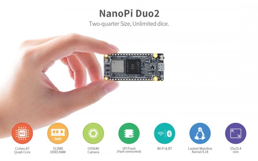 NanoPi Duo2 - Miniaturní ARM Deska