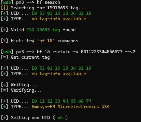 ISO15693 CUID RFID card 13.56MHz, ICODE compatible, white, 86x54mm