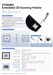 XT206M3 2D vestavěný čtečka čárových kódů USB