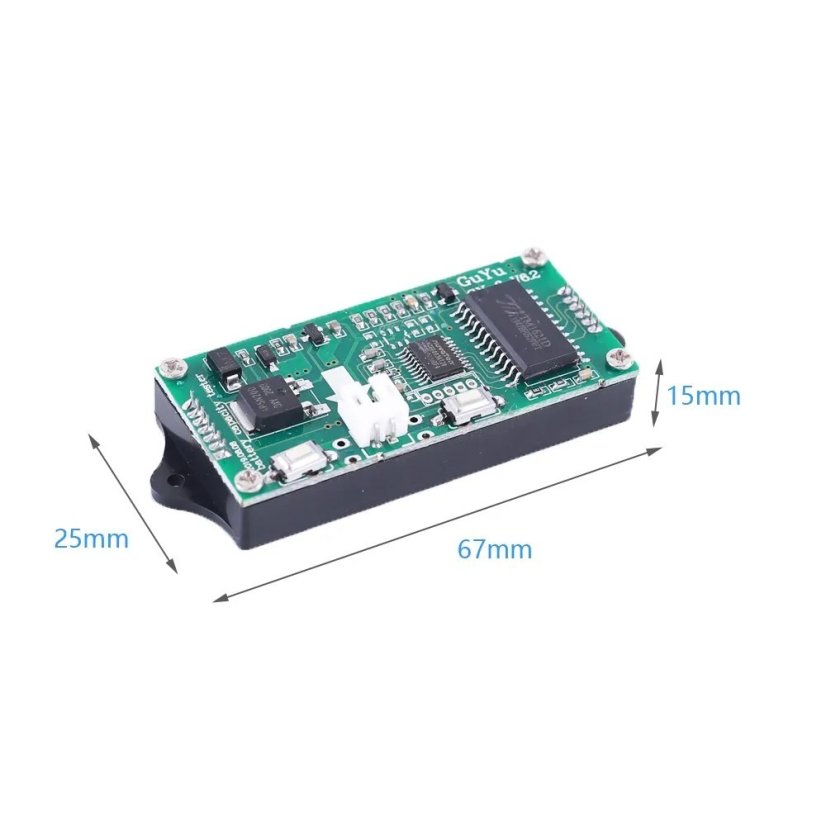 GY-6 LCD indikátor stavu baterie 12V-48V - Barva: Zelená