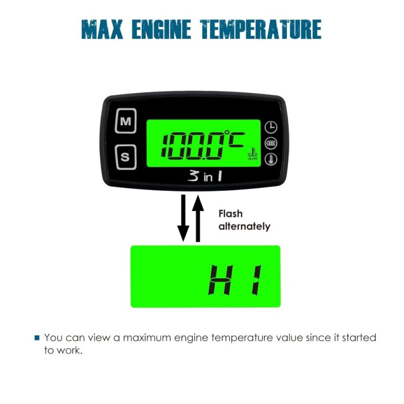 Digital Thermometer 3-in-1 RL-TM005 - Accurate Measurement and Engine Protection