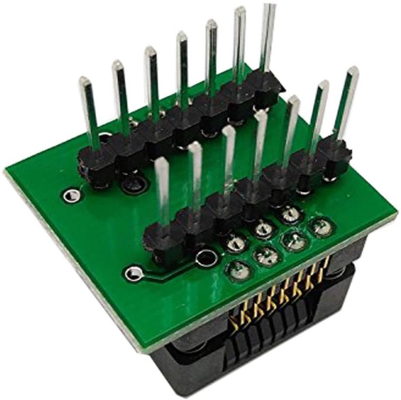 Testovací patice SMD 14pin DPS SO14 SOP14 na DIP16
