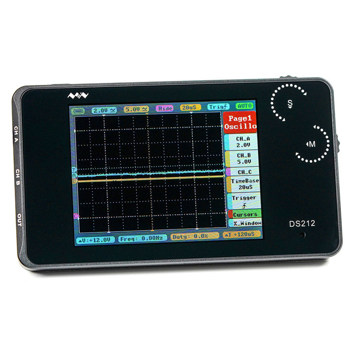 Compact Mini Oscilloscope DS212 with TFT Display
