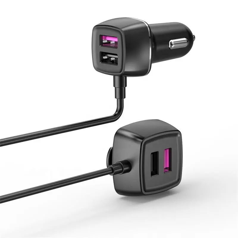 EC15 60W automobilová nabíječka s QC3.0 a 4x USB-A