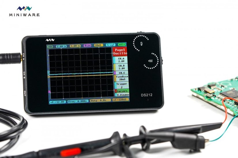 Compact Mini Oscilloscope DS212 with TFT Display
