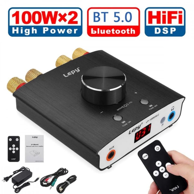 Mini Bluetooth stereo zosilňovač LP-168MINI2