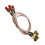 Pigtail SMA F - SMA M,  zahnutý RG316 - Vysoce kvalitní anténní kabel