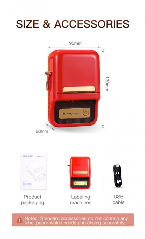 Niimbot B21 - Wireless Label Thermal Printer