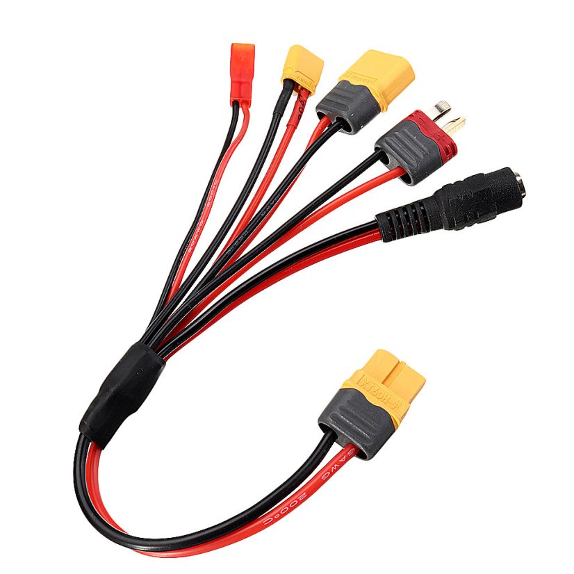 Testovací kabel pro baterie 5v1, rozbočovací