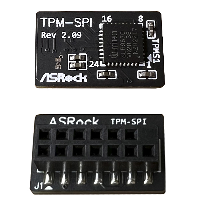ASRock TPM 2.0 Modul - Model: TPM-SPI IOT industrial (14-1 pin)