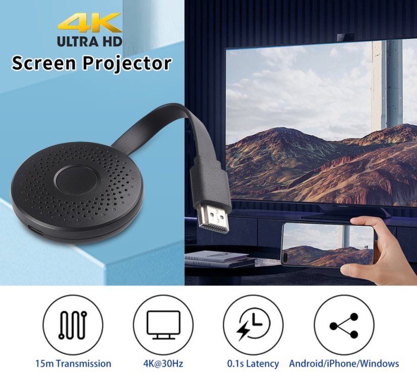 A30 4K Bezdrátový HDMI Přijímač