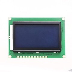 12864B 128x64 LCD Modul s Modro-Bílým Podsvícením