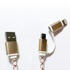 D-U102 2v1 kabel pro synchronizaci a nabíjení - iPhone a Samsung