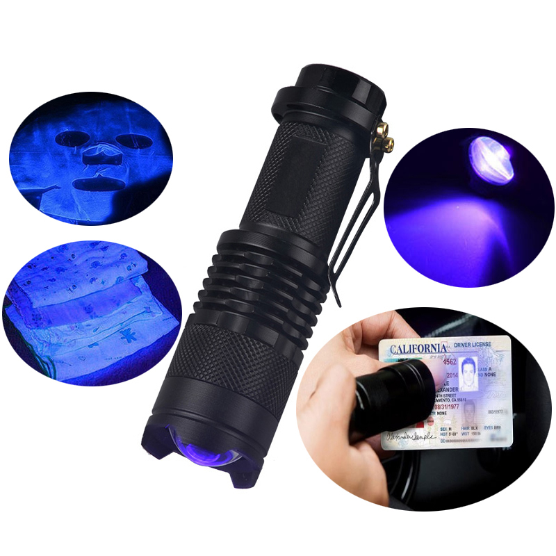 CFS124 5W UV Svítilna s Zoomem - Vlnová délka světla: 365nm