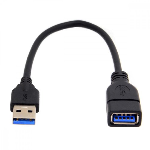 USB 3.0 A (M) - USB A (F) prodlužovací kabel, 20 cm