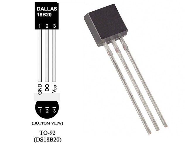 Digitální teploměr DS18B20 TO92