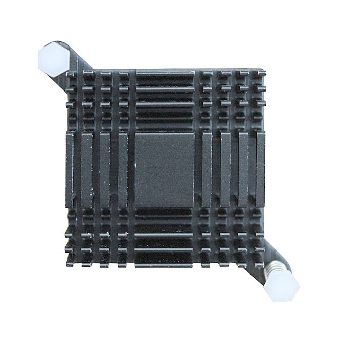 Chladič pro procesory RK3399, RK3568, T507, iMX8MP - 38x38mm hliníkový chladič