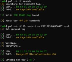 ISO15693 CUID RFID karta 13.56MHz, ICODE kompatibilná, biela, 86x54mm