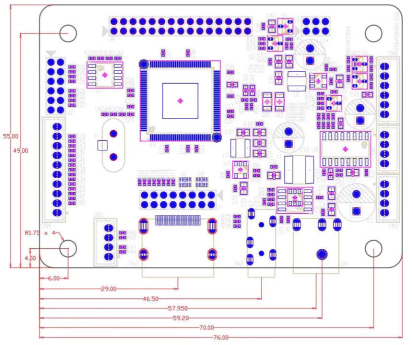 RTD2513 V1.0 LVDS HDMI ovládací deska