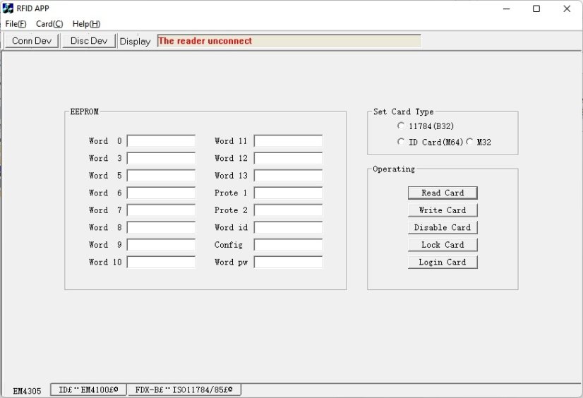 T-57 125KHz RFID USB Reader and Writer