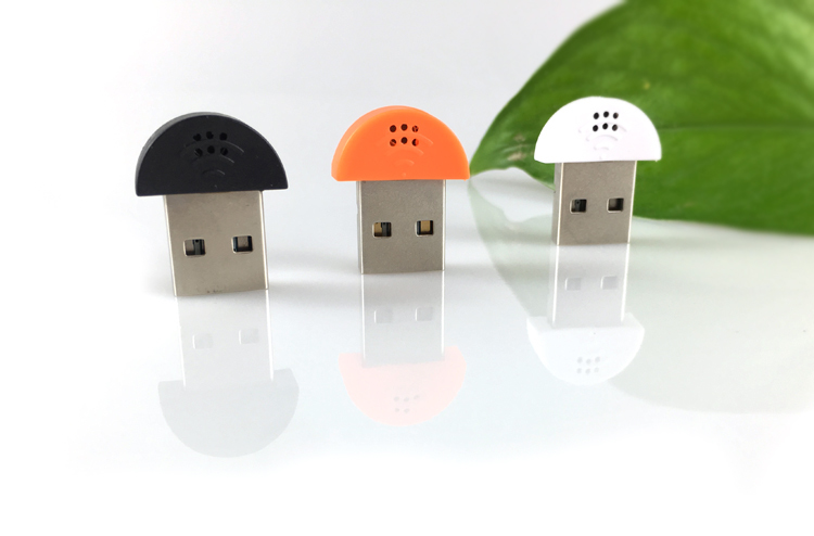 MC-1UN0 mini USB mikrofon černý