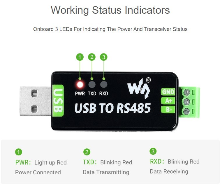 Bidirectional USB to RS485 Converter - FT232RNL - 17286