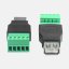 USB A na svorkovnici 5pin, šroubová svorka, adapter