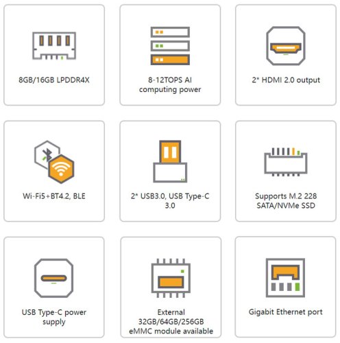 OrangePi AIPro se 8GB RAM