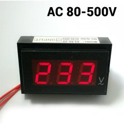 LED digitální voltmetr DL50-20 AC 80-500V