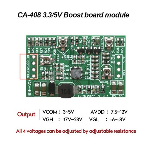 CA-408 Boost Modul Napájení 3.3~5V TCON pro LCD Obrazovky
