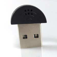 MC-1UN0 mini USB mikrofon černý
