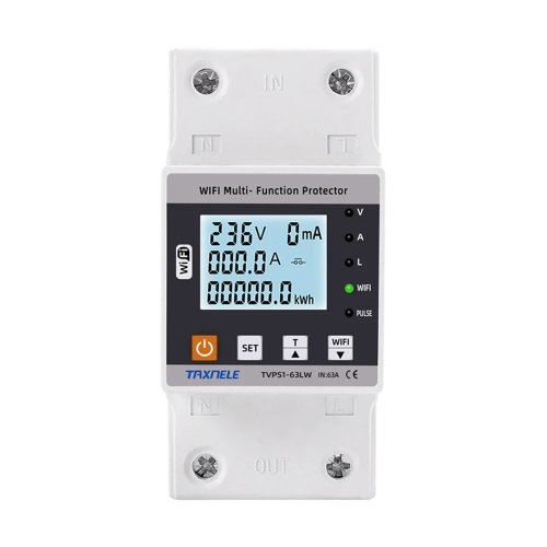 Tuya WiFi 8v1 elektroměr 170-270V/63A