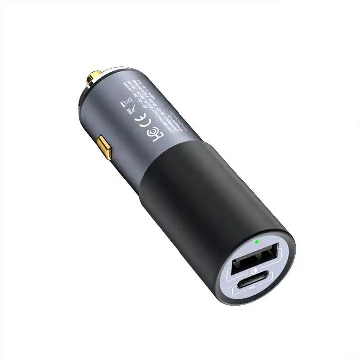 GC19 QP 100W auto nabíječka s USB-C PD a USB-A QC3.0