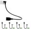 USB 2.0 Extension Cable, Male-Female, Curved, 0.5m
