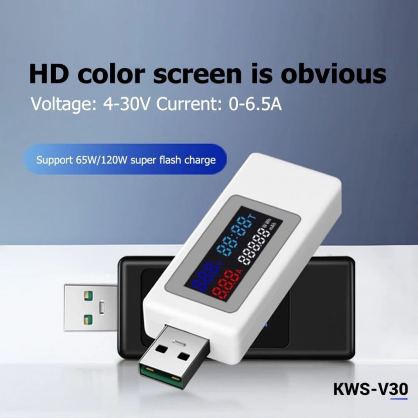 KWS-V30 USB měřič napětí a proudu