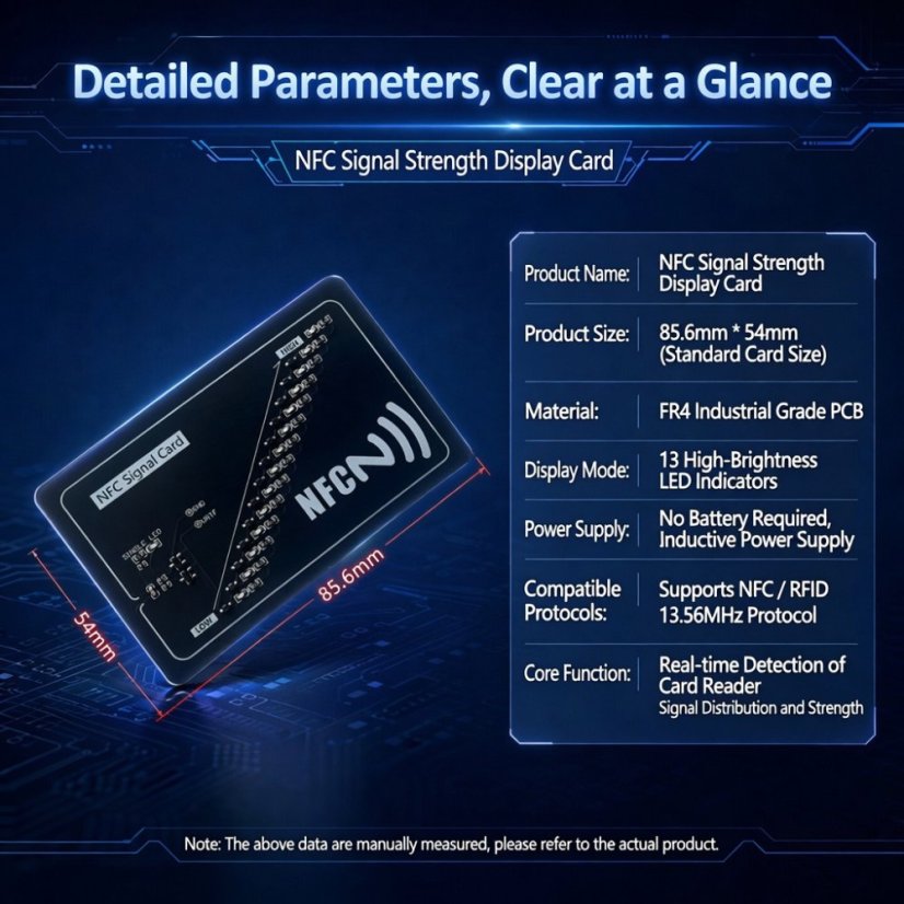 NFC Signal Strength Test Card 13.56MHz – Passive NFC Field Tester