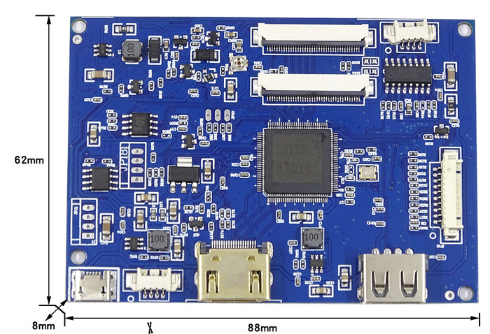 HDMI ovládací deska PCB800826 pro LVDS displeje