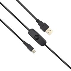 USB 2.0 Type-A Charging Cable with Switch for Micro-B