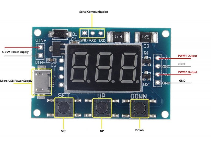 XY-PWM Dvojitý generátor frekvence 0-150KHz