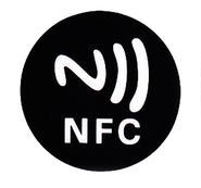 NFC nálepka tag NTAG213, 25mm, anti-metal, logo