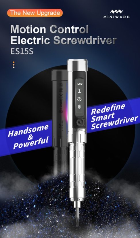 Inteligentní elektrický šroubovák MINIWARE ES15s s řízením pohybu