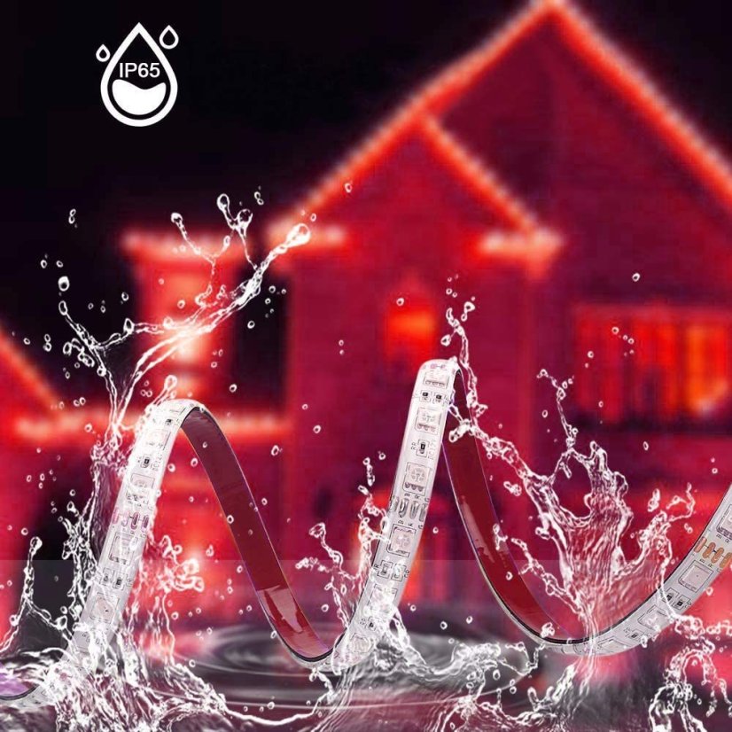 RGB LED Pás 5m Sada s Adaptérem a Ovladačem