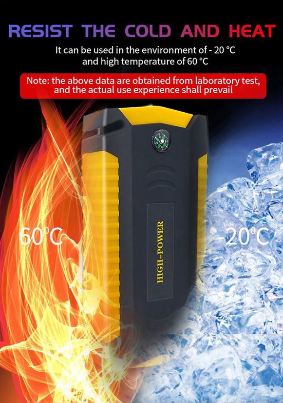 3v1 69 800mAh power banka a startovací box s LED